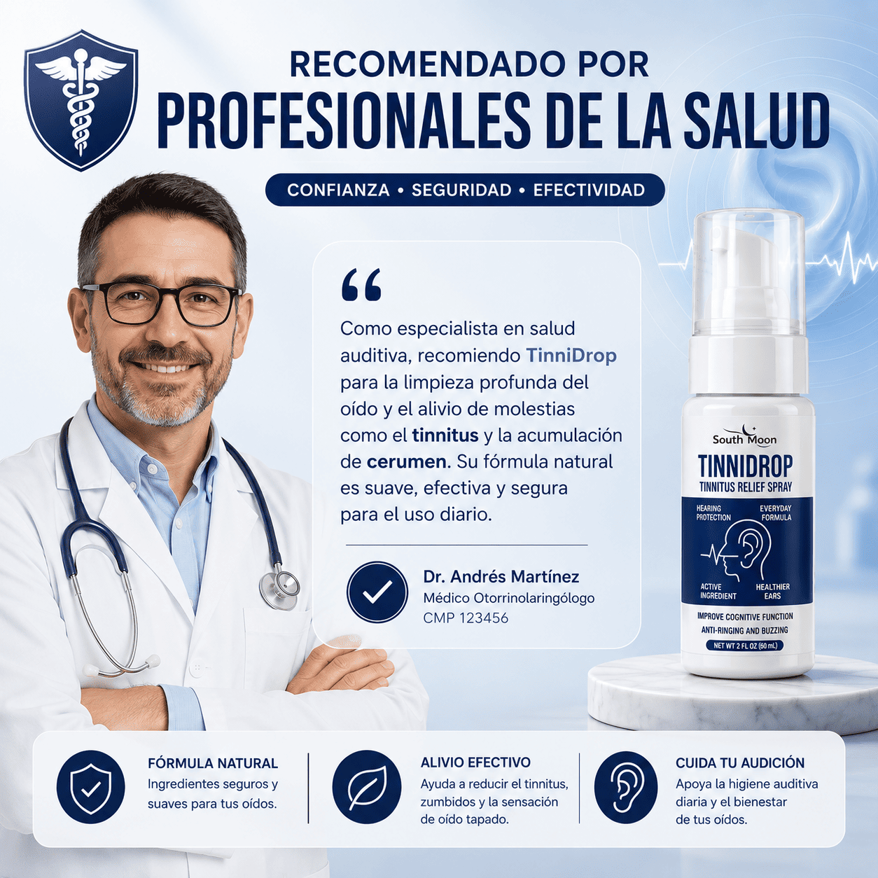 TinniDrop™ OFERTA ESPECIAL 2x1 a S/99 | Limpieza Profunda de Oídos y Ayuda Contra el Tinnitus y Zumbidos