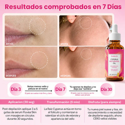 Cyperus Rotundus Oil | Reduce el Vello • Suaviza la Piel • Fácil Aplicación