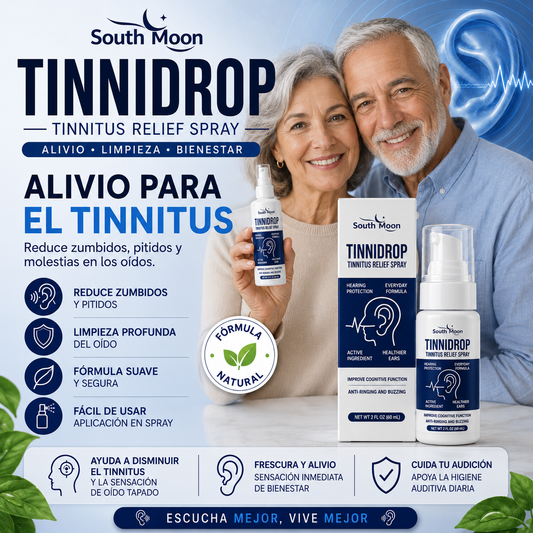 TinniDrop™ OFERTA ESPECIAL 2x1 a S/99 | Limpieza Profunda de Oídos y Ayuda Contra el Tinnitus y Zumbidos