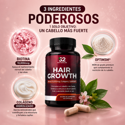 HAIR GROWTH -¿Tu cabello se está cayendo y ya no sabes que hacer?